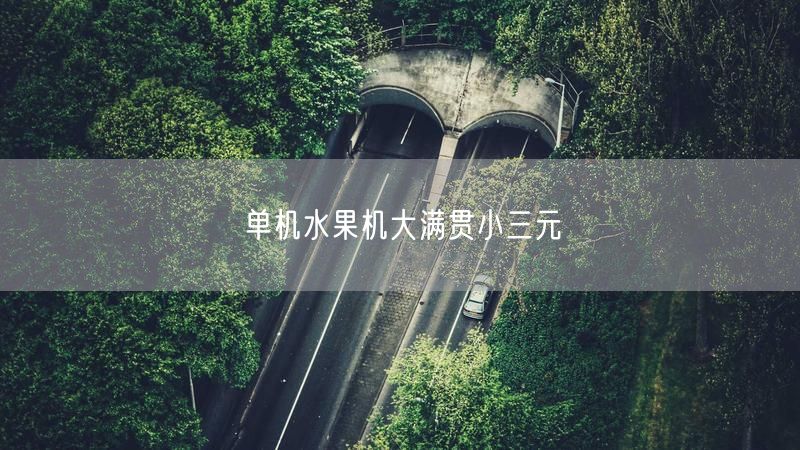 单机水果机大满贯小三