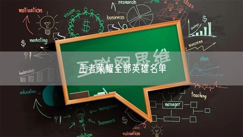 王者荣耀全部英雄名单